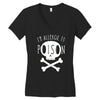 allergic to poison Women's V-Neck T-Shirt