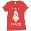 need space Ladies Fitted T-Shirt