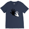 rabbit hand shadow V-Neck Tee