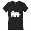 rude jigsaw ideal birthday present or gift Women's V-Neck T-Shirt