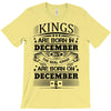 Real Kings Are Born On December 6 T-Shirt