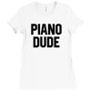 Piano Dude Ladies Fitted T-Shirt