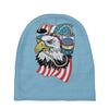 beer eagle graphic Baby Beanies