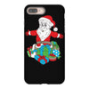 santa with piles of christmas iPhone 8 Plus
