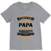 Super Cool Papa Of A Freaking Awesome Granddaughter V-Neck Tee