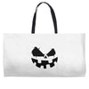 pumpkin face Weekender Totes