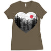 hike and love Ladies Fitted T-Shirt