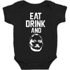 eat drink and b Baby Bodysuit