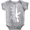funny militaryarmymarines ak47 Baby Onesie