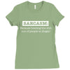 sarcasm illegal Ladies Fitted T-Shirt