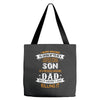 Super Cool Son Of A Freaking Awesome Dad Tote Bags