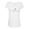 banksy style ak47 art   funny Maternity Scoop Neck T-shirt
