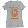 love me love my ginger beard Ladies Fitted T-Shirt