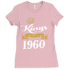kings are born in 1960 Ladies Fitted T-Shirt