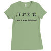 i ate sum pi t shirt s m l xl 2xl 3xl funny nerdy geeky college awesom Ladies Fitted T-Shirt