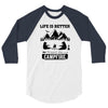 Life Is Better Around The Campfire 3/4 Sleeve Shirt