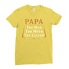 papa the man the myth the legend Ladies Fitted T-Shirt
