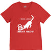 i need a beer right meow V-Neck Tee