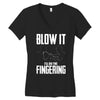 alien blow it fingering Women's V-Neck T-Shirt