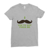 mustache pinch Ladies Fitted T-Shirt