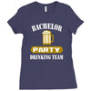 bachelor party drinking team wedding groomsmen bridal funny Ladies Fitted T-Shirt
