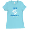 Dad is my Name Fishing Is My Game Ladies Fitted T-Shirt