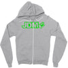 black funny glow in dark glowing Zipper Hoodie