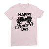 happy father's day 2 Ladies Fitted T-Shirt
