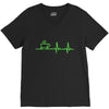 morning coffee heatbeat ekg V-Neck Tee