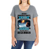 Never Underestimate A Man Who Watches Lost in Space And Was Born in De Ladies Curvy T-Shirt