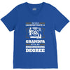Never Underestimate A Grandpa With An Engineering Degree V-Neck Tee