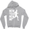 new year, new me running fitness Zipper Hoodie