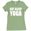 eat sleep yoga Ladies Fitted T-Shirt