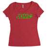 black funny glow in dark glowing Women's Triblend Scoop T-shirt