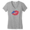 4th of July Lip Women's V-Neck T-Shirt