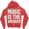 music is the answer Zipper Hoodie