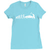 evolution of man' chequered flag classic 912 Ladies Fitted T-Shirt