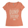 dump trump Women's Triblend Scoop T-shirt
