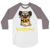 gryffindog pug 3/4 Sleeve Shirt
