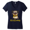 gryffindog pug Women's V-Neck T-Shirt