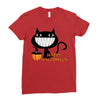 happy halloween Ladies Fitted T-Shirt