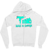 mac and cheese Zipper Hoodie