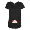 June Peeking Out Baby Boy Maternity Scoop Neck T-shirt
