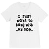 i just want to hang with my dog V-Neck Tee