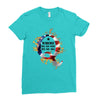 American Flag Q Fire Ladies Fitted T-Shirt