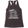 i accept high fives from strangers Racerback Tank