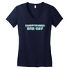 homophones are gay Women's V-Neck T-Shirt