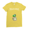 Pregosaurus Boy Ladies Fitted T-Shirt