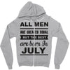 all men are created equal july Zipper Hoodie