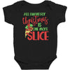 pizza christmas humor Baby Bodysuit